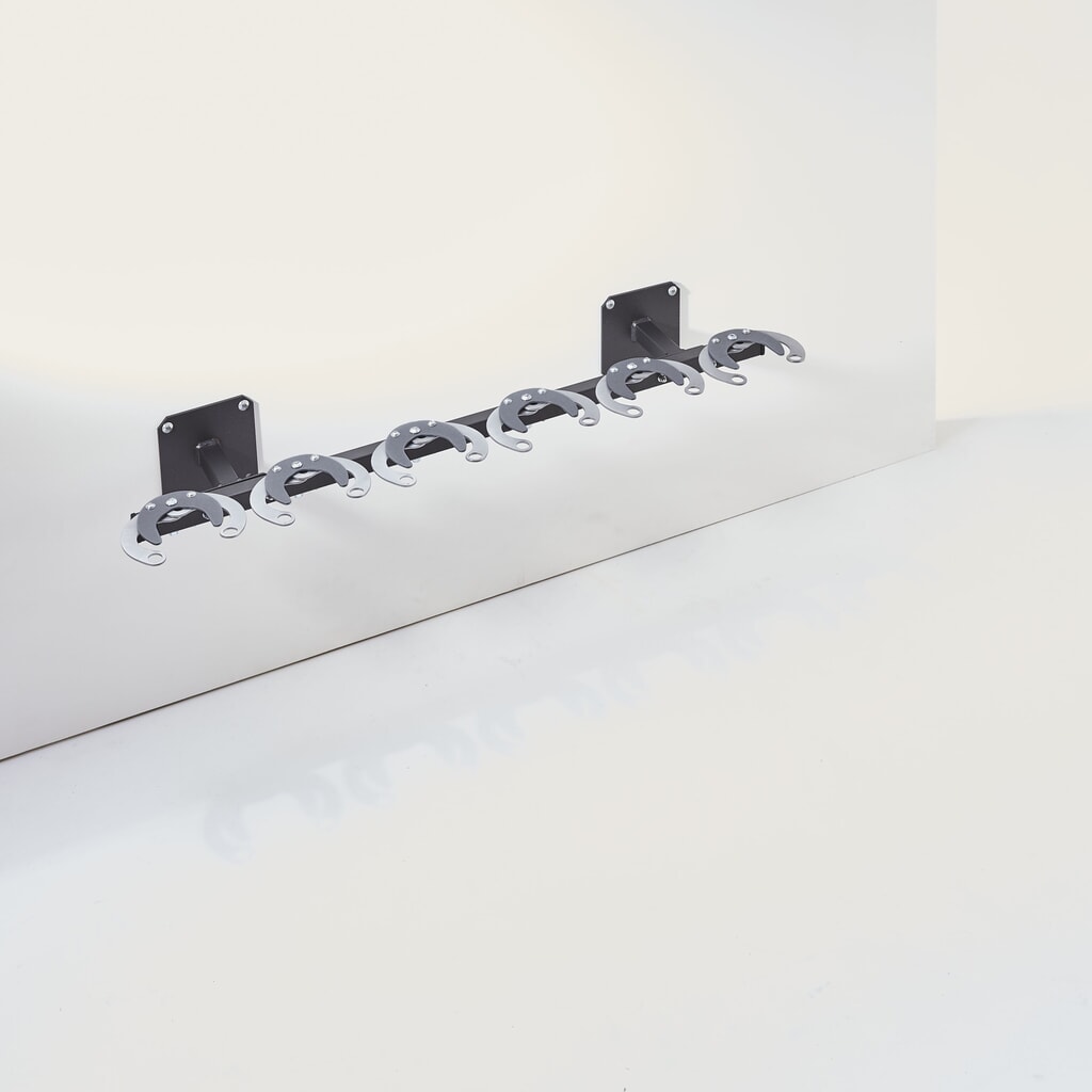 MOTTEZ Tretrollerwandhalter mit 6 Plätzen Produktabbildung: MOTTEZ Tretrollerwandhalter mit 6 Plätzen