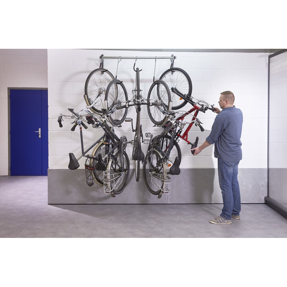 Productafbeelding nr. 7: MOTTEZ verschuifbare muurbeugel voor 5 fietsen