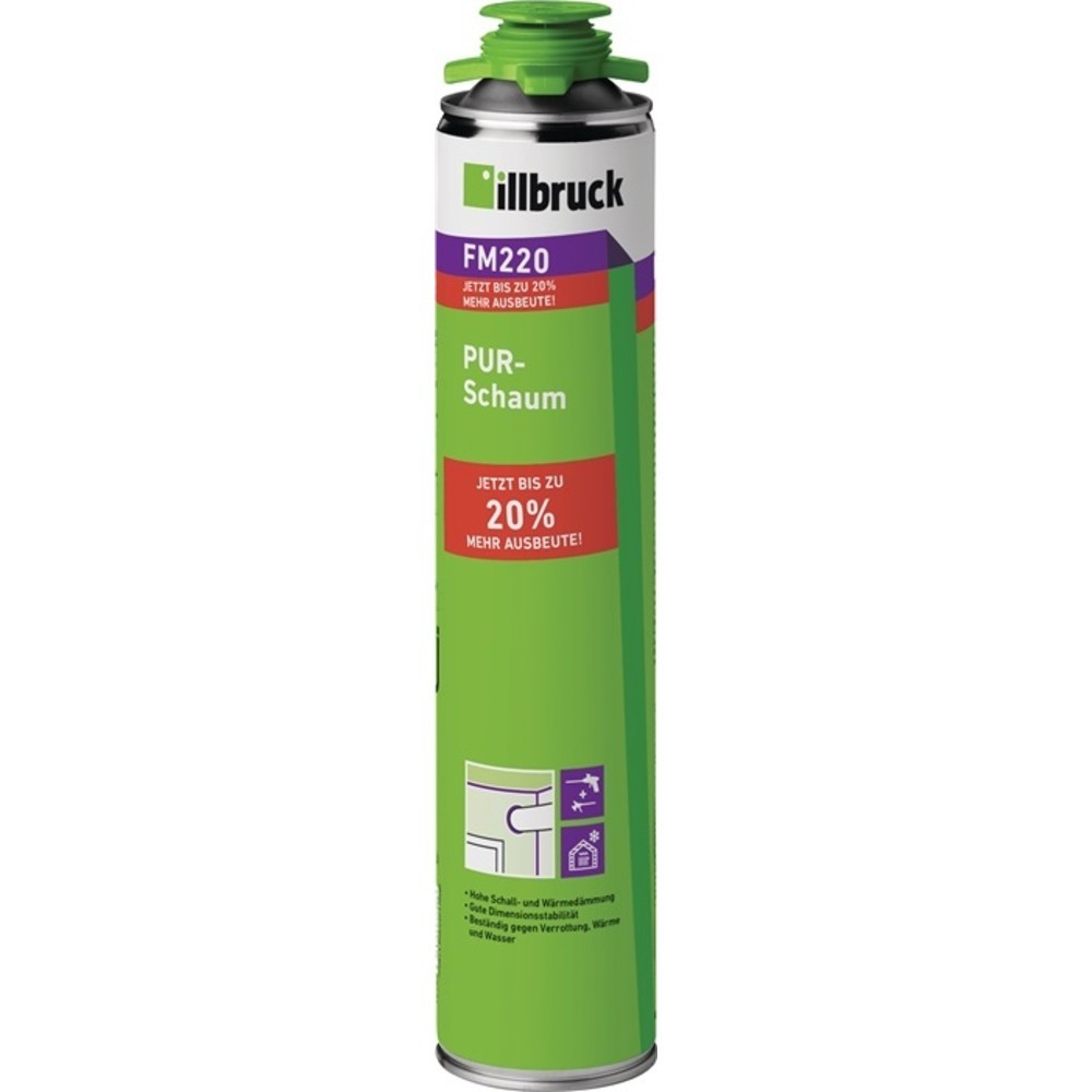 N° de l'image du produit 2 : Mousse ILBRUCK PUR 1K FM220 500 ml B2 jaune