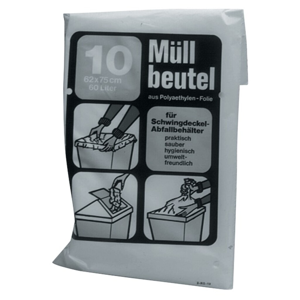 Produktabbildung: Müllbeutel B700xL1100mm 120l 60 µm blau 10St./Btl.