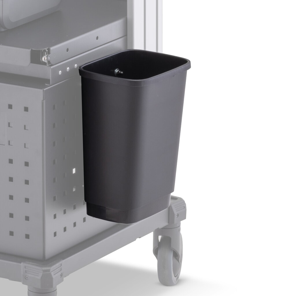 Mülleimer für Jungheinrich Mobiler Arbeitsplatz WMD, 10 Liter, magnetisch Produktabbildung: Mülleimer für Jungheinrich Mobiler Arbeitsplatz WMD, 10 Liter, magnetisch