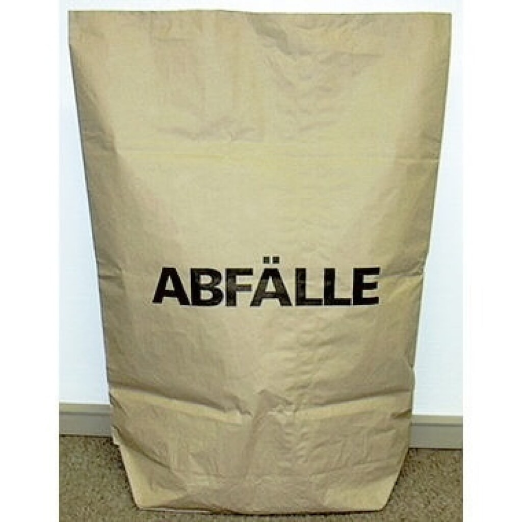 Produktabbildung: Müllsack 120l 70g 2lagig Papier natronbraun 25 St./Pack.