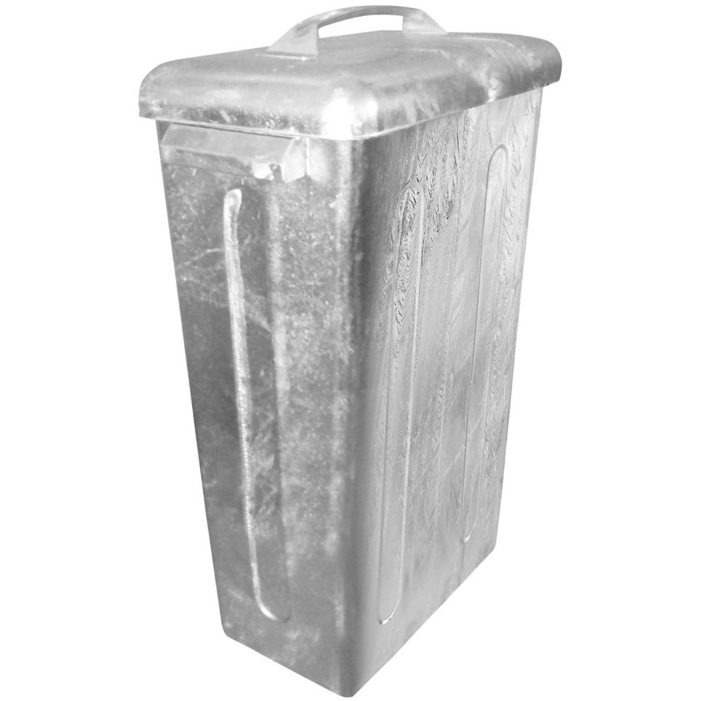 Produktabbildung: Mülltonne aus feuerverzinktem Stahlblech, 95 Liter