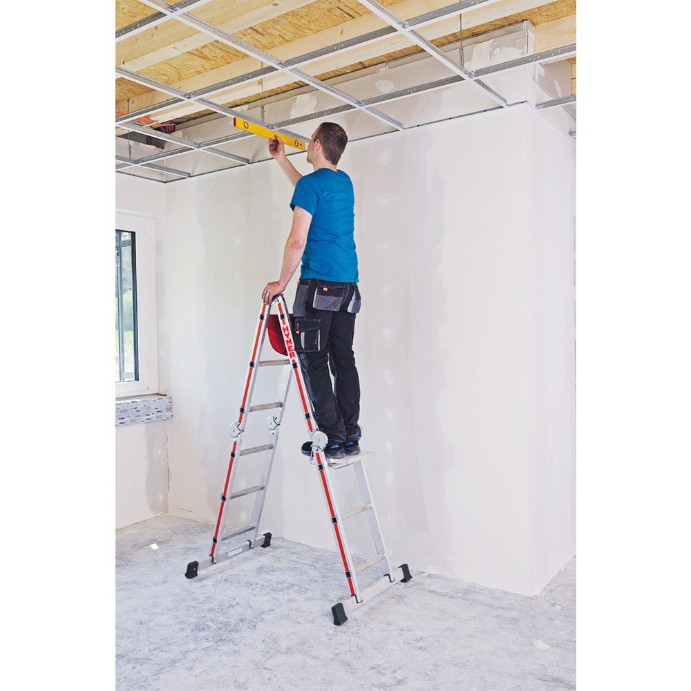 Productafbeelding nr. 3: Multifunctionele ladder HYMER, stahoogte 3,6 m, 4x4 sporten