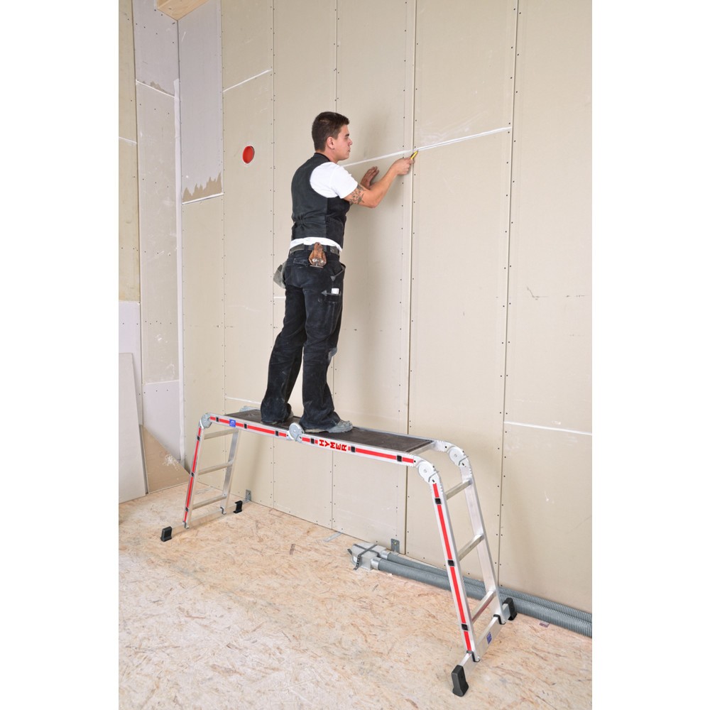 Productafbeelding nr. 5: Multifunctionele ladder HYMER, stahoogte 3,6 m, 4x4 sporten
