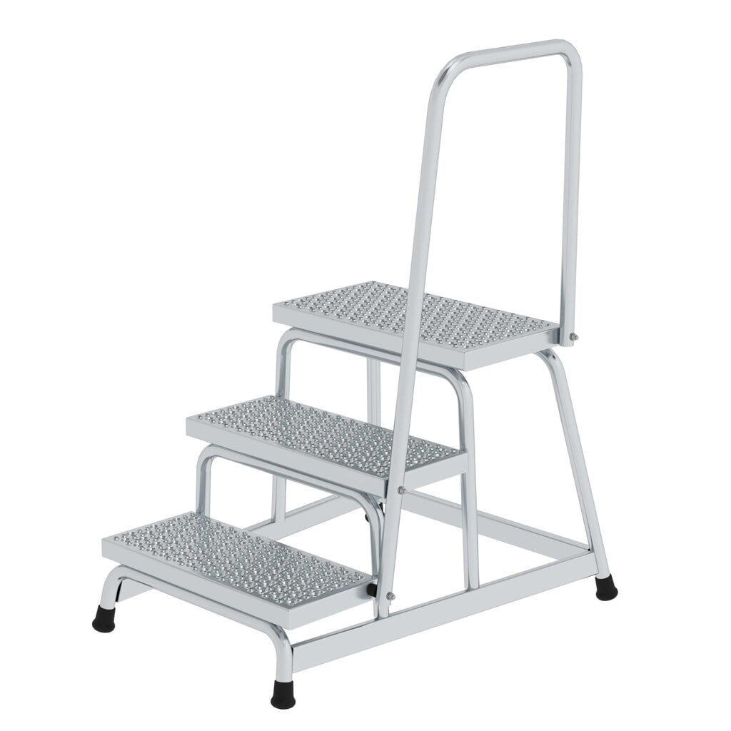 Munk Arbeitspodest starr R13 mit Handlauf 3 Stufen Produktabbildung: Munk Arbeitspodest starr R13 mit Handlauf 3 Stufen