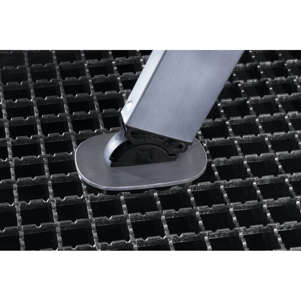 N° de l'image du produit 2 : Munk Base de montant nivello® pour caillebotis, 126x89 mm