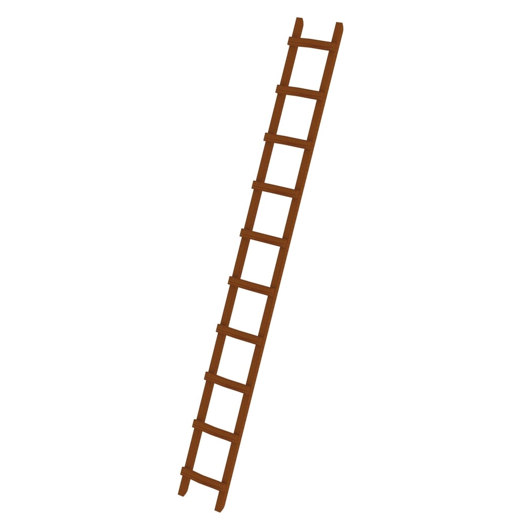 Munk Dachleiter Holz 10 Sprossen Produktabbildung: Munk Dachleiter Holz 10 Sprossen