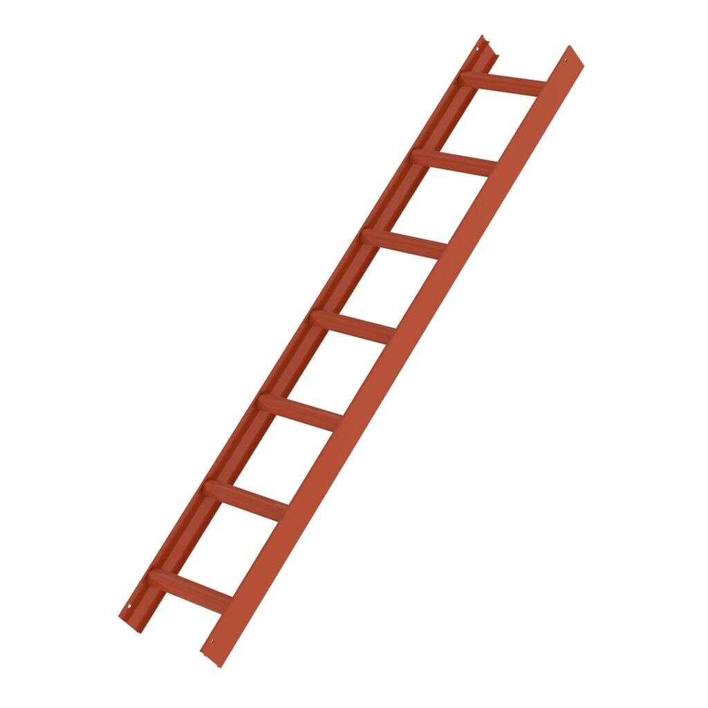 Munk Dachleiter Rot 7 Sprossen Produktabbildung: Munk Dachleiter Rot 7 Sprossen