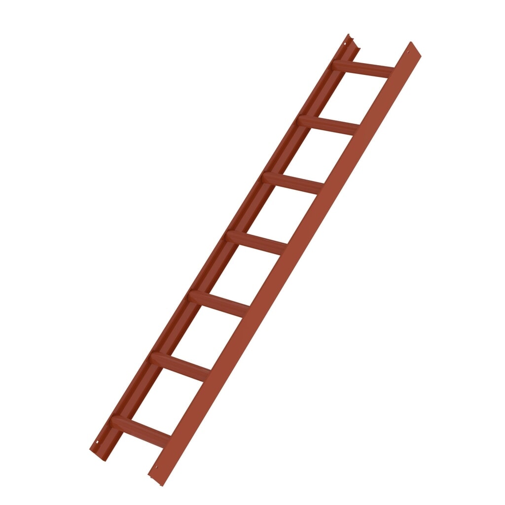 Munk Dachleiter Rotbraun 7 Sprossen Produktabbildung: Munk Dachleiter Rotbraun 7 Sprossen