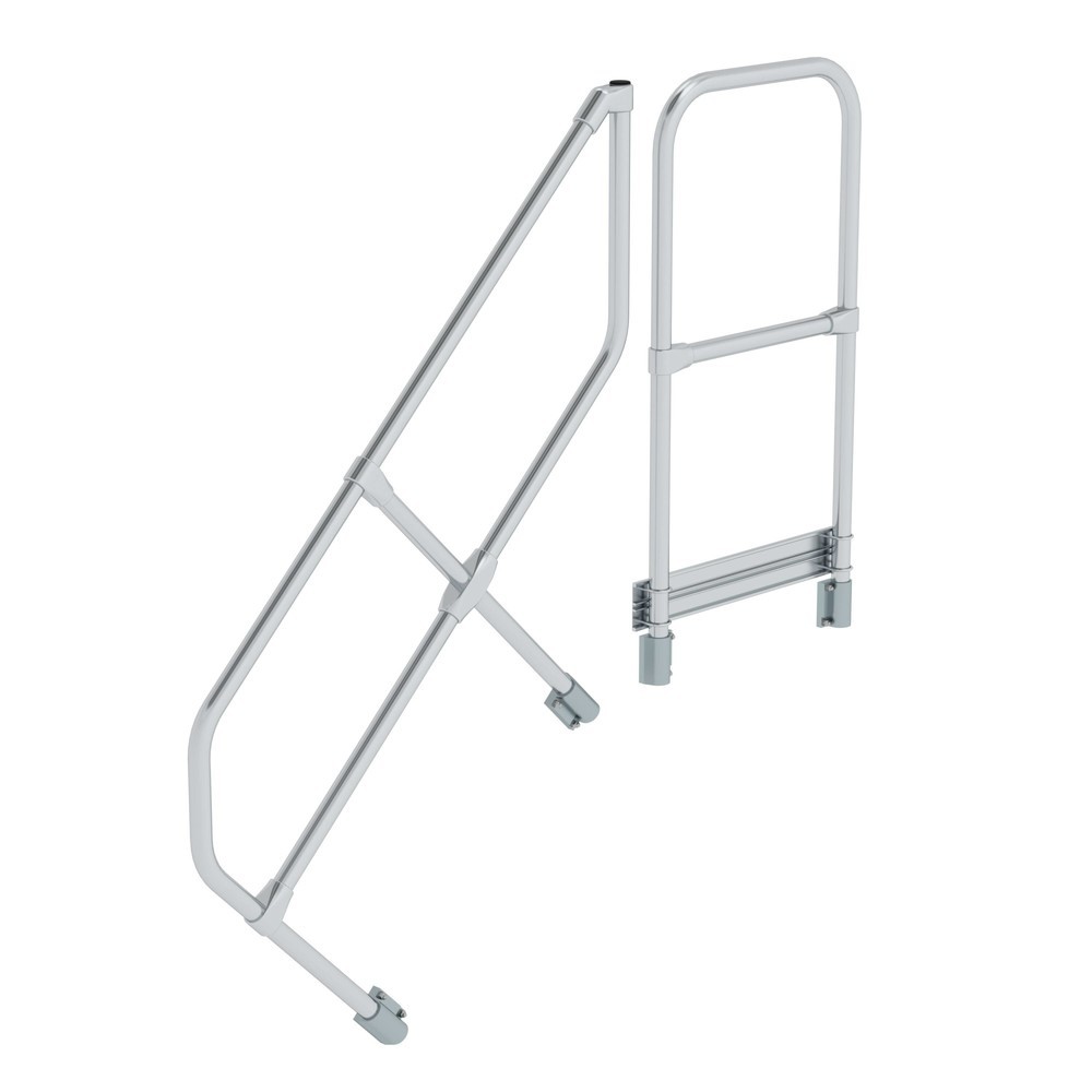 Illustration du produit: Munk Deuxième main courante pour escalier avec plate-forme 45°, 4 marches