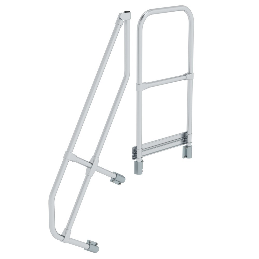 Illustration du produit: Munk Deuxième main courante pour escalier avec plate-forme 60°, 4 marches