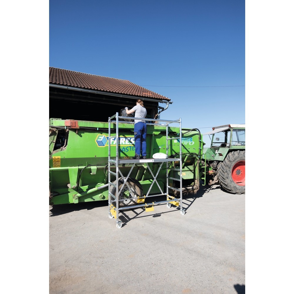 N° de l'image du produit 2 : Munk Échafaudage pliant avec module d’extension Hauteur de plate-forme 1,54 m