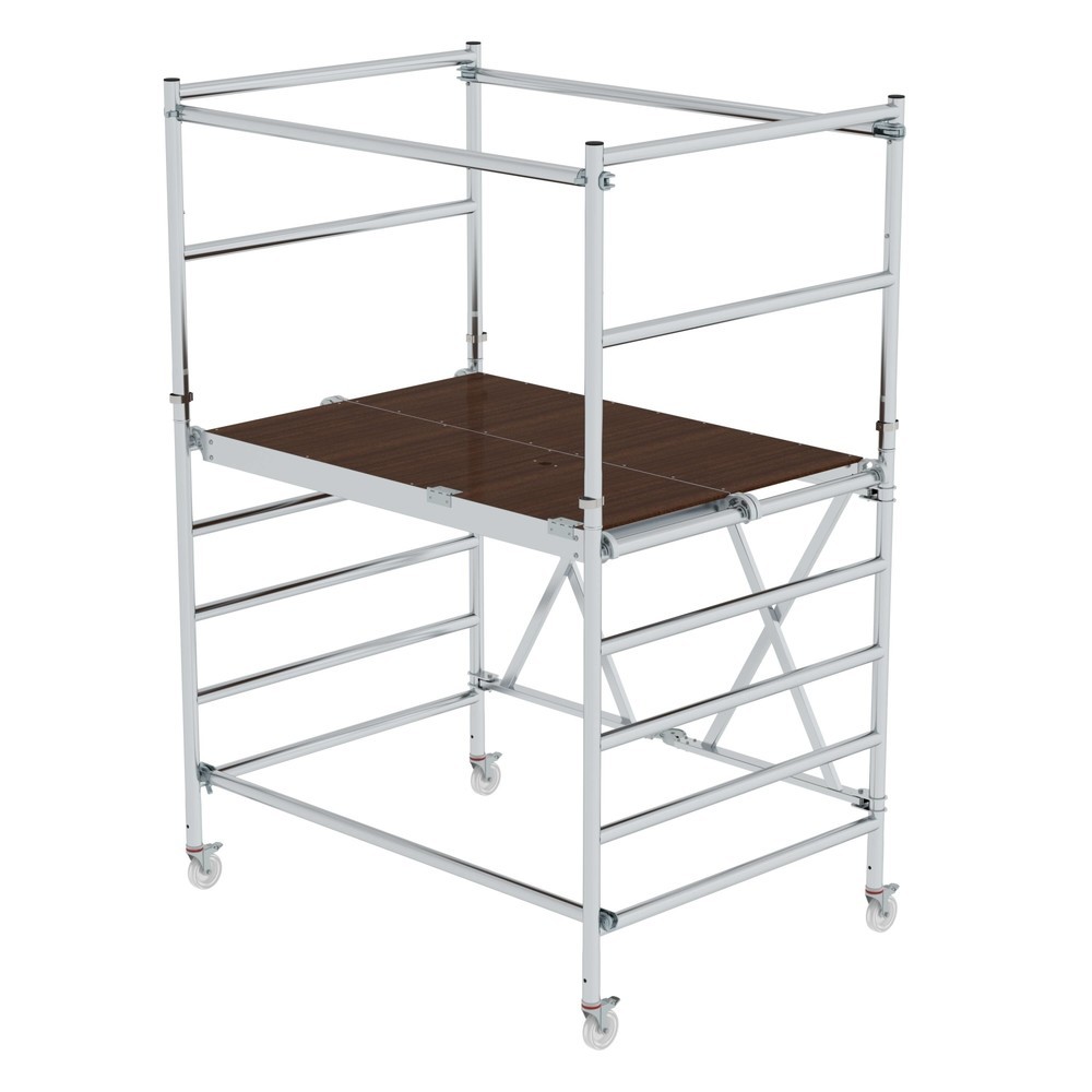 Illustration du produit: Munk Échafaudage pliant avec module d’extension Hauteur de plate-forme 1,54 m