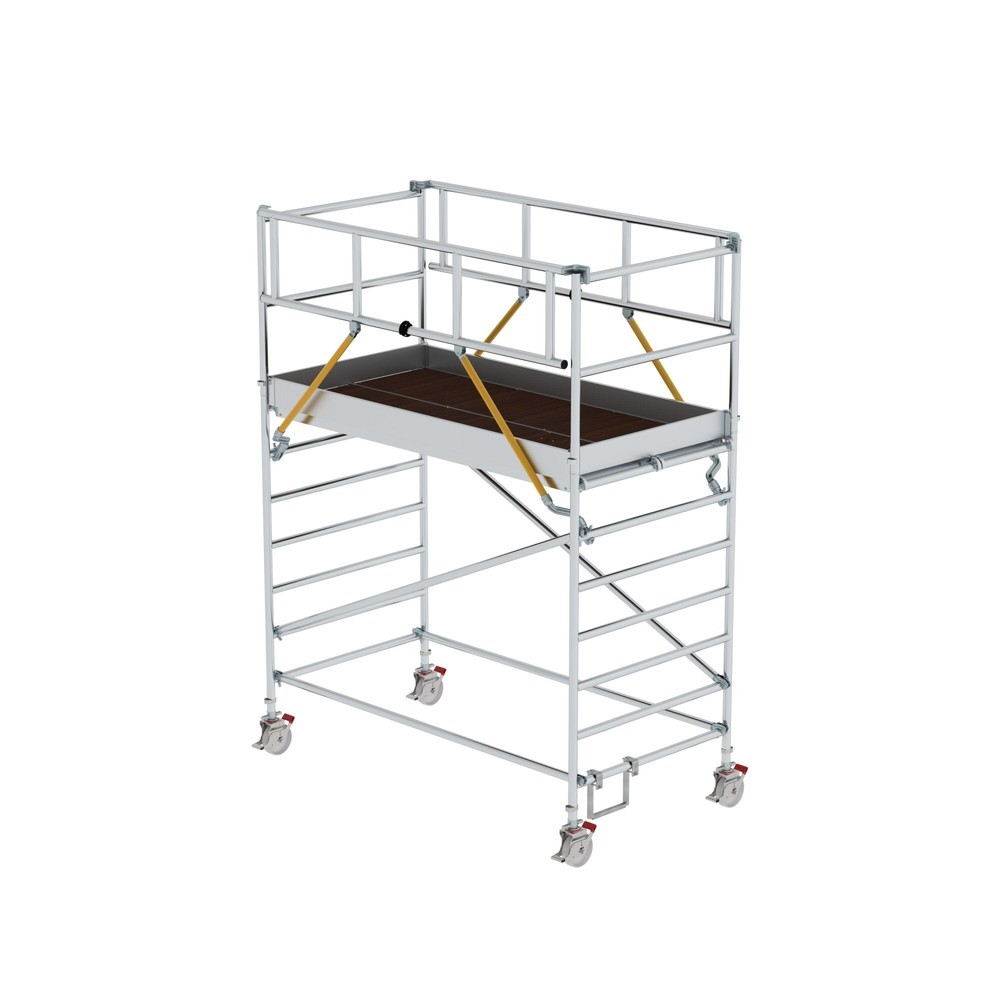 Illustration du produit: Munk Échafaudage roulant SG 1,35 x 2,45 m avec double plate-forme Hauteur de plate-forme 2,51 m