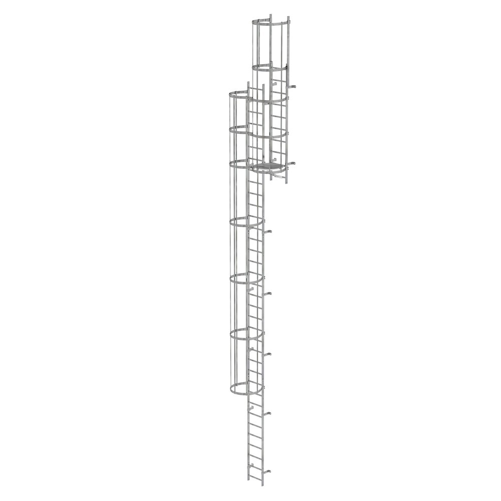 Illustration du produit: Munk Échelle à crinoline à plusieurs sections (construction), acier galvanisé 11,84 m