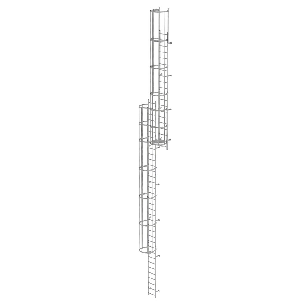Illustration du produit: Munk Échelle à crinoline à plusieurs sections (construction), acier galvanisé 14,64 m