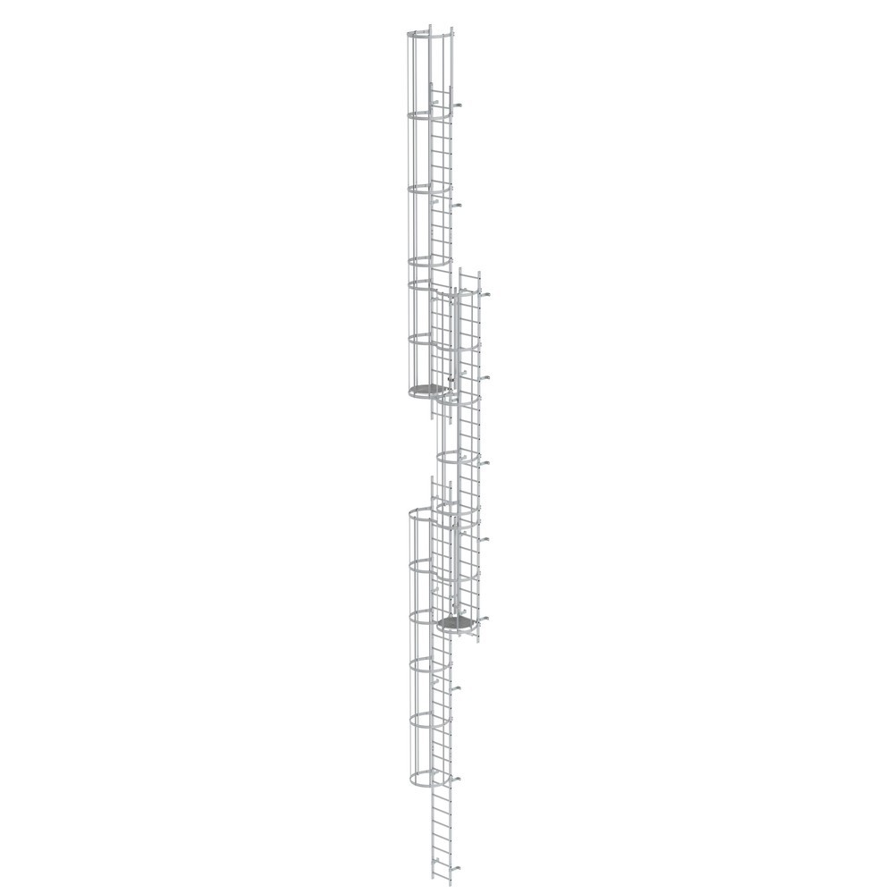 Illustration du produit: Munk Échelle à crinoline à plusieurs sections (machines), aluminium anodisé 17,16 m