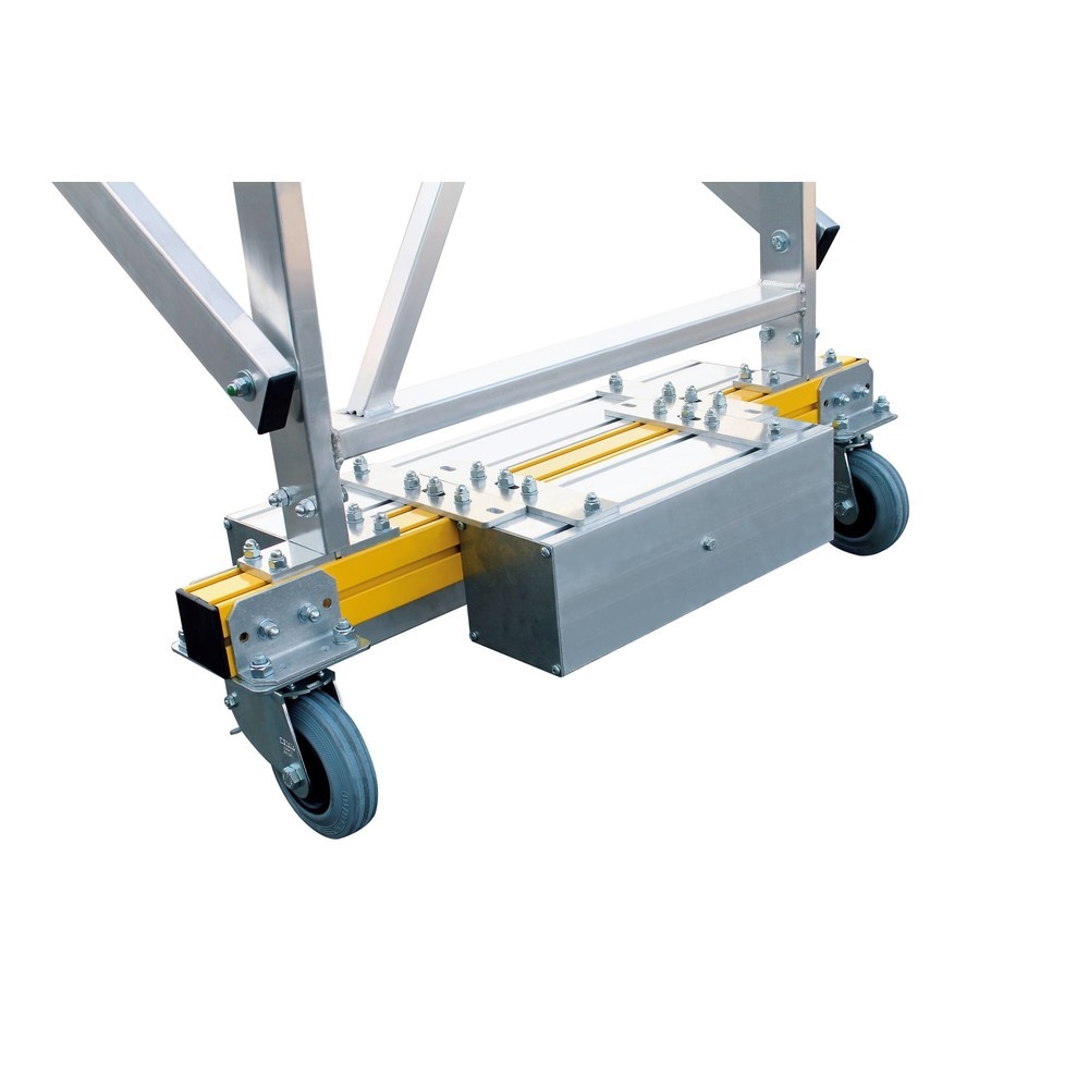 N° de l'image du produit 2 : Munk Échelle à plate-forme pliable avec châssis étroit, 5 marches