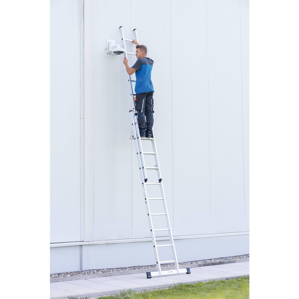 N° de l'image du produit 2 : Munk Échelle coulissante à barreaux 2 parties avec traverse standard, 2x8 barreaux