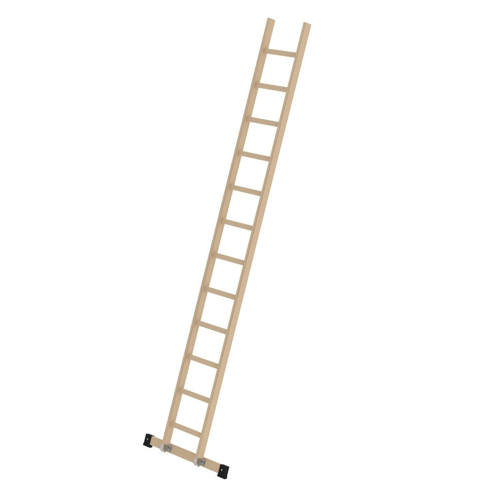 Illustration du produit: Munk Échelle d'appui à barreaux en bois avec traverse ,12 barreaux