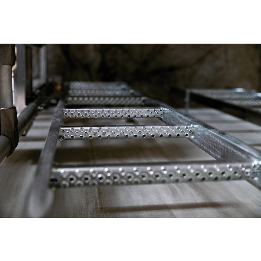 N° de l'image du produit 2 : Munk Échelle de puits en acier galvanisé à chaud, largeur libre 300 mm, 4 échelons