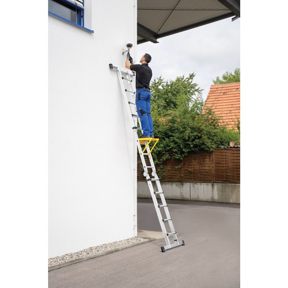 N° de l'image du produit 2 : Munk Échelle télescopique 4 parties avec traverse, 4x3 barreaux