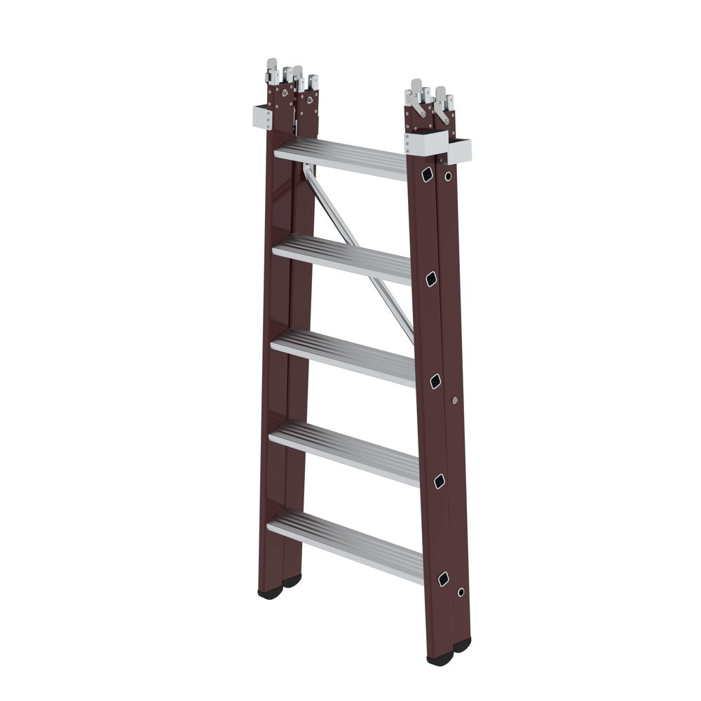 Illustration du produit: Munk Élément enfichable pour échelle à plate-forme emboîtable plus 5 marches