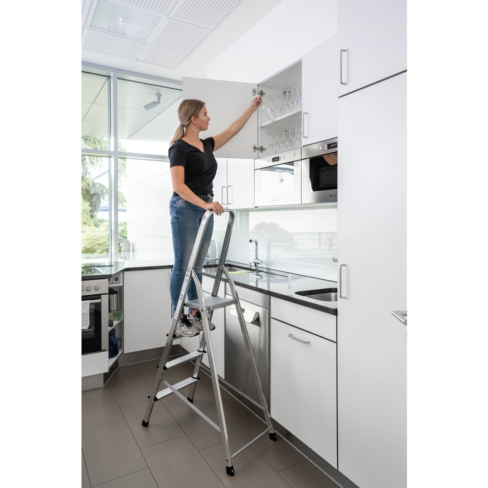 N° de l'image du produit 2 : Munk Escabeau domestique accessible d'un seul côté, 3 marches