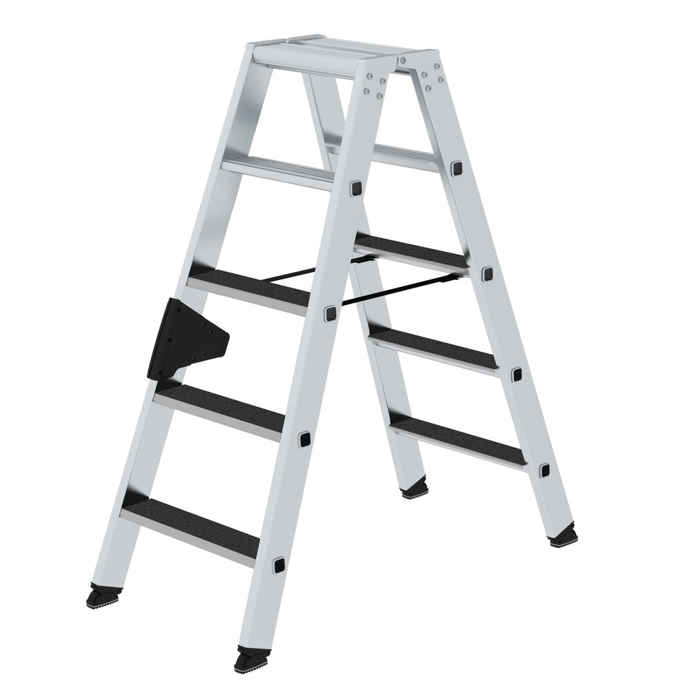 Illustration du produit: Munk Escabeau double à marches accessible des deux côtés avec clip-step R13, 2x5 marches