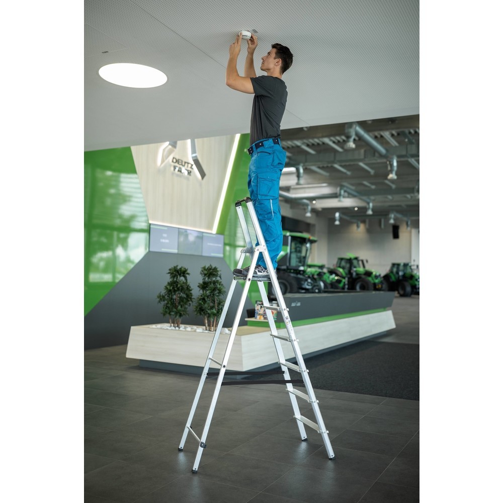 N° de l'image du produit 2 : Munk Escabeau double à marches ML accessible d'un côté, 3 marches