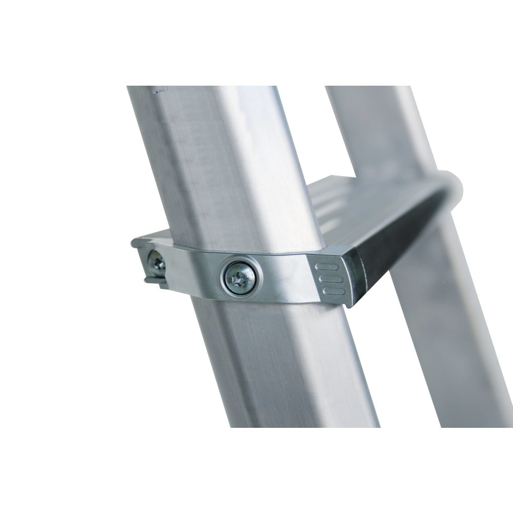 N° de l'image du produit 2 : Munk Escabeau double à marches ML accessible d'un côté, aluminium anodisé, 3 marches