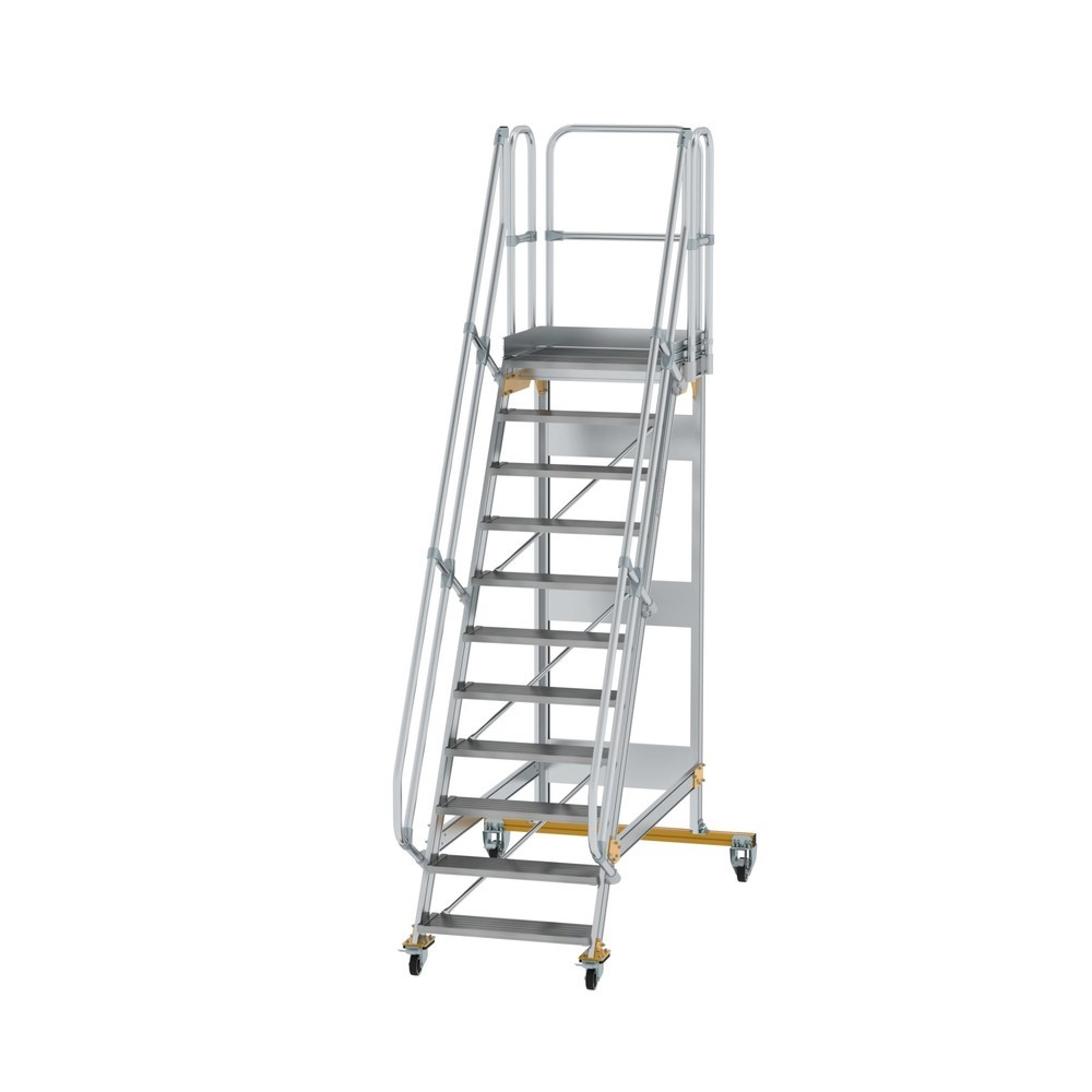 Illustration du produit: Munk Escalier mobile à plate-forme 60° Largeur de marche 800 mm 11 marches