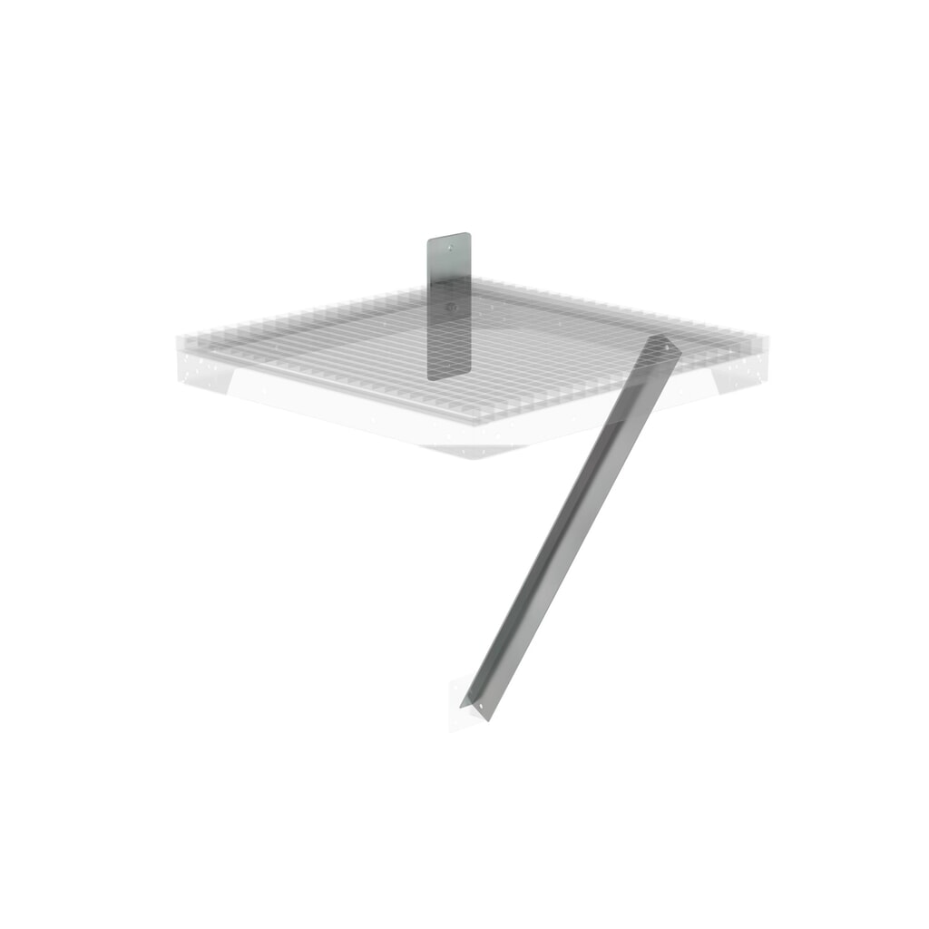 Munk Flanschplatte und Strebe für Ziegelmauerwerk, Tiefe 800mm Produktabbildung: Munk Flanschplatte und Strebe für Ziegelmauerwerk, Tiefe 800mm