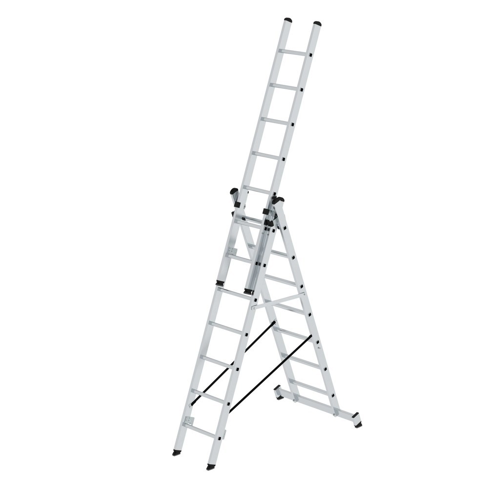 Productafbeelding nr. 1: Munk Günzburger multifunctionele ladder, 3-delig, met nivello®-traverse, 3 x 7 treden