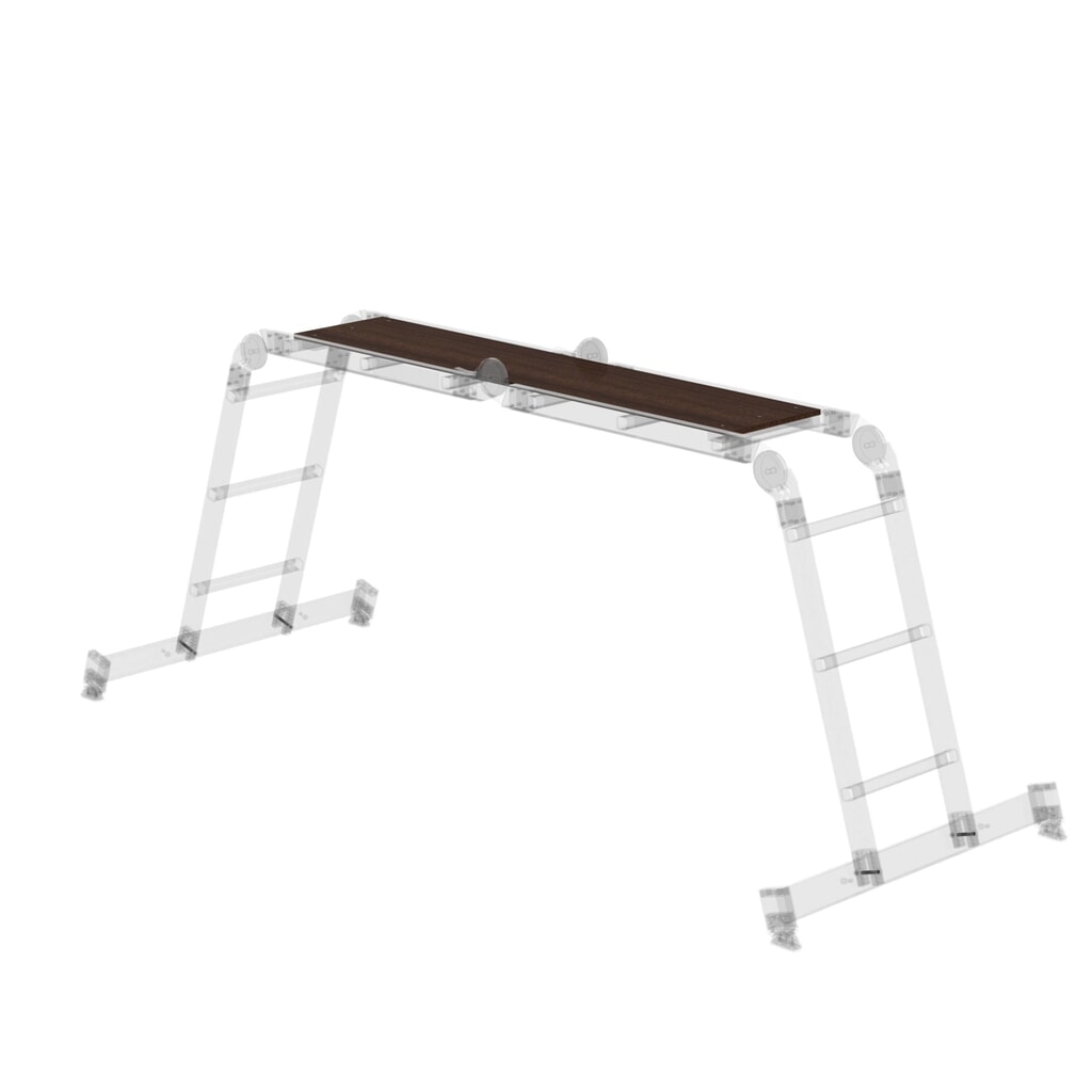 Produktabbildung: Munk Holzbelag für Vielzweckleitern 4-teilig passend zu Best.-Nr. 031310 und 031312