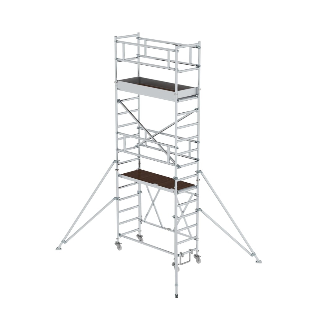Munk Klappgerüst 0,75 x 1,80 m mit Ausleger Plattformhöhe 3,80 m Produktabbildung: Munk Klappgerüst 0,75 x 1,80 m mit Ausleger Plattformhöhe 3,80 m