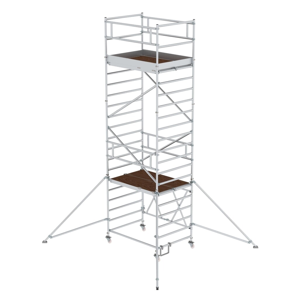 Munk Klappgerüst 1,35 x 1,80 m mit Ausleger Plattformhöhe 4,80 m Produktabbildung: Munk Klappgerüst 1,35 x 1,80 m mit Ausleger Plattformhöhe 4,80 m