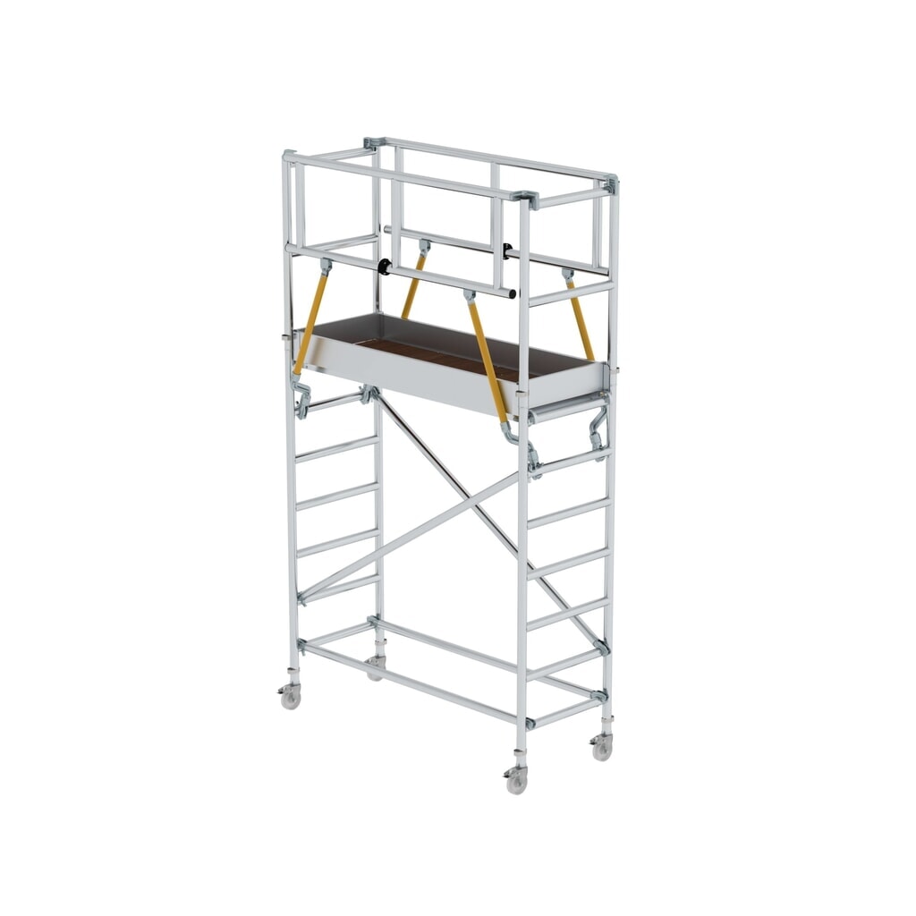 Munk ML Standard-Rollgerüst SG 0,75 x 1,80 m Plattformhöhe 2,10 m Produktabbildung: Munk ML Standard-Rollgerüst SG 0,75 x 1,80 m Plattformhöhe 2,10 m