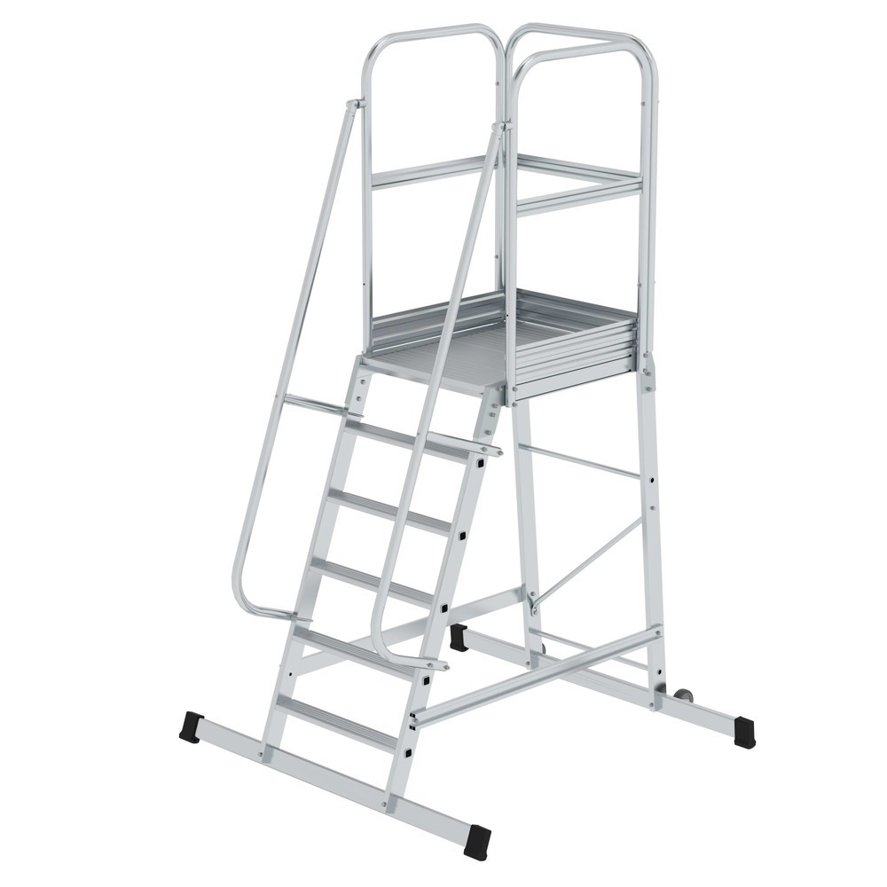 Produktabbildung: Munk Plattformleiter mit Rollen 6 Stufen