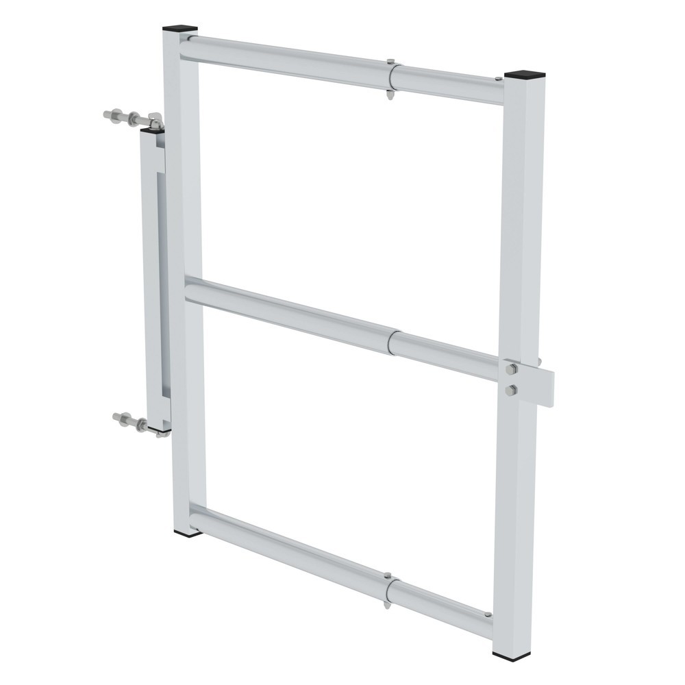 N° de l'image du produit 2 : Munk Porte de sécurité télescopique pour largeur de plate-forme 600 mm / 800 mm / 1 000 mm