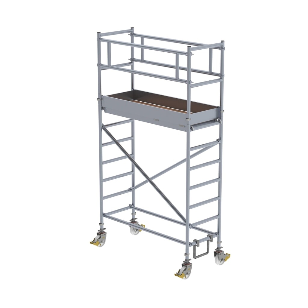 Munk Rollgerüst 0,75 x 1,80 m Plattformhöhe 2,35 m Produktabbildung: Munk Rollgerüst 0,75 x 1,80 m Plattformhöhe 2,35 m