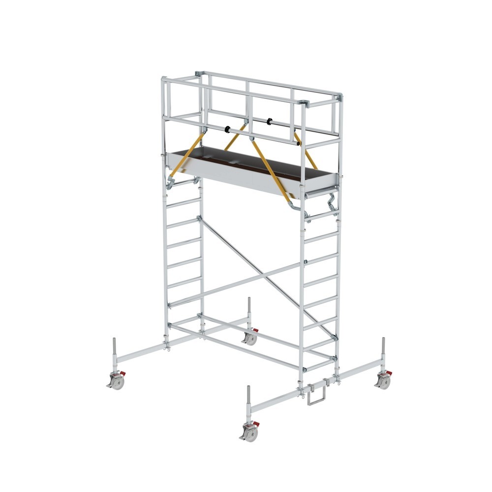 Produktabbildung: Munk Rollgerüst SG 0,75 x 2,45 m mit Fahrbalken Plattformhöhe 3,26 m