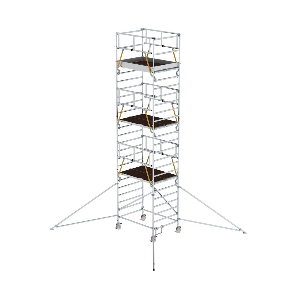 Produktabbildung: Munk Rollgerüst SG 1,35 x 1,80 m mit Ausleger & Doppel-Plattform Plattformhöhe 6,43 m