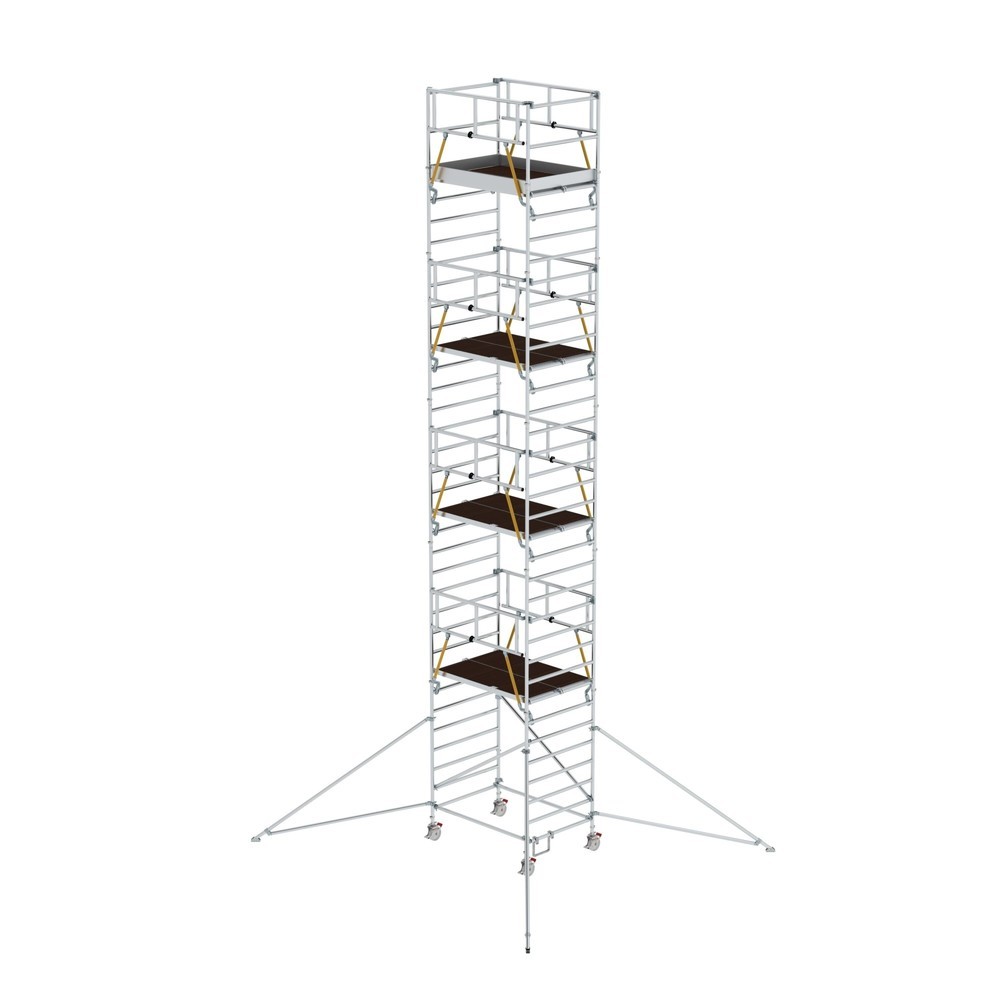 Produktabbildung: Munk Rollgerüst SG 1,35 x 1,80 m mit Ausleger & Doppel-Plattform Plattformhöhe 9,51 m