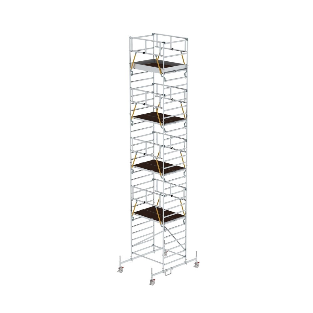 Produktabbildung: Munk Rollgerüst SG 1,35 x 1,80 m mit Fahrbalken & Doppel-Plattform Plattformhöhe 8,58 m