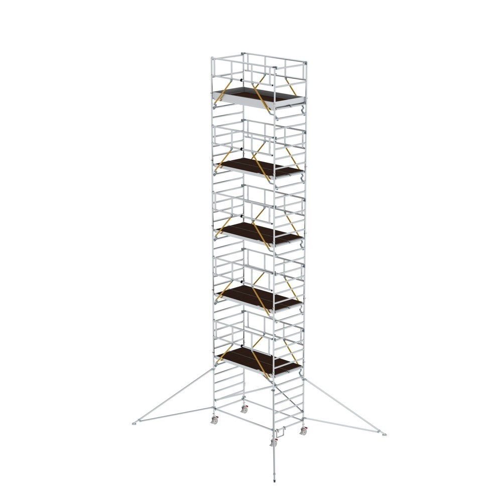 Produktabbildung: Munk Rollgerüst SG 1,35 x 2,45 m mit Ausleger & Doppel-Plattform Plattformhöhe 10,35 m