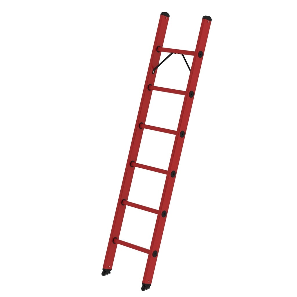Munk Sprossen-Anlegeleiter GFK ohne Traverse 6 Sprossen Produktabbildung: Munk Sprossen-Anlegeleiter GFK ohne Traverse 6 Sprossen