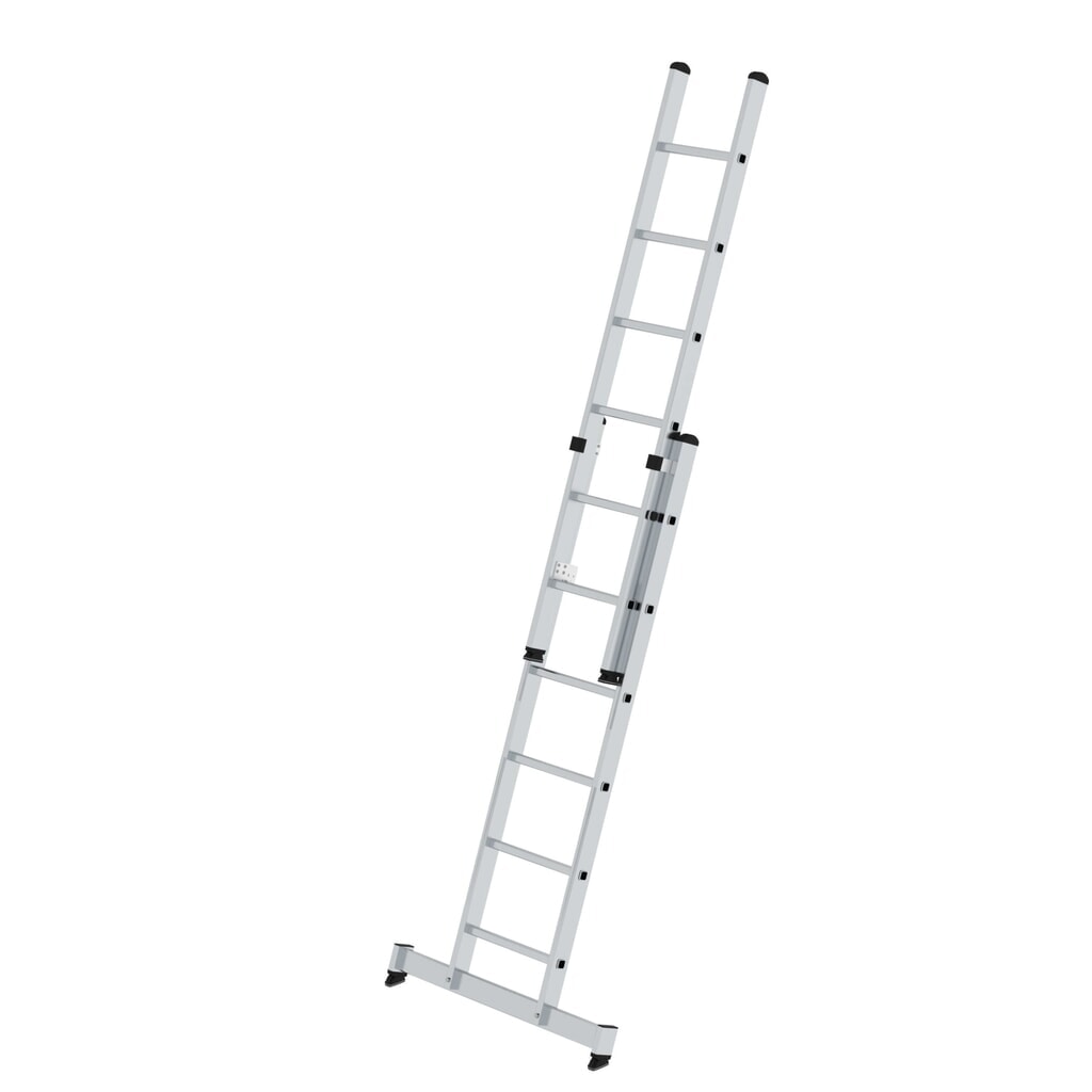Munk Sprossen-Schiebeleiter 2-teilig mit nivello®-Traverse 2x6 Sprossen Produktabbildung: Munk Sprossen-Schiebeleiter 2-teilig mit nivello®-Traverse 2x6 Sprossen
