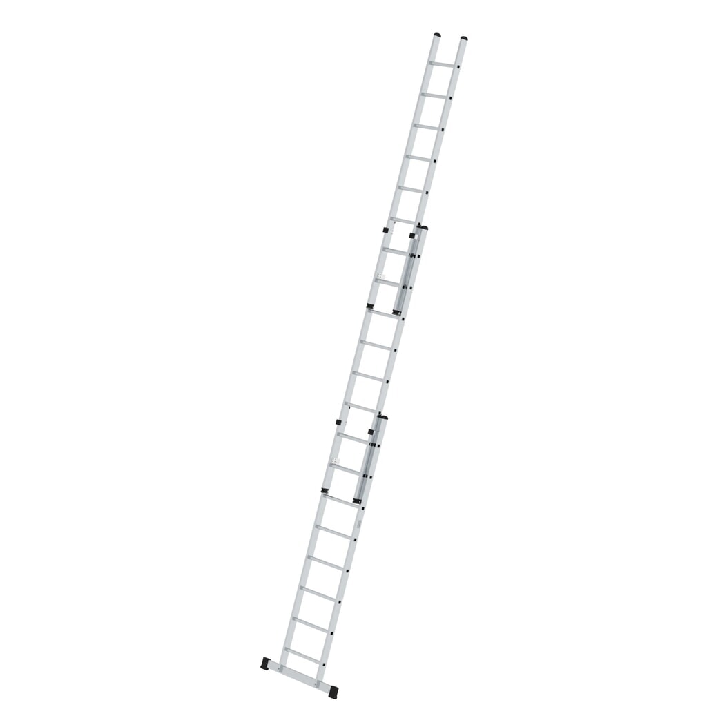 Munk Sprossen-Schiebeleiter 3-teilig mit Standard-Traverse 3x8 Sprossen Produktabbildung: Munk Sprossen-Schiebeleiter 3-teilig mit Standard-Traverse 3x8 Sprossen